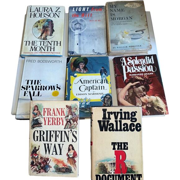 Antique Vintage Hardcover Ornate Books Shelf Home Decor Prop Set Staging 8 Lot - Picture 16 of 16